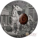 Niue Island TROJAN HORSE series ANCIENT MYTHS Silver Coin $10 Antique finish 2016 Detailed High Relief 2 oz